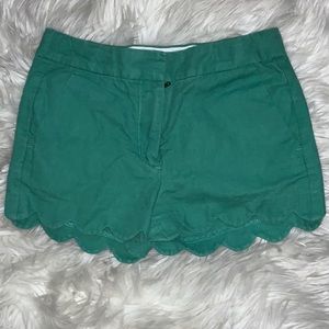 Girls green shorts